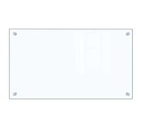 vidaXL Salpicadero de Cocina, Transparente, 70x40 cm, Vidrio Templado, Resistente al Calor y a Rayaduras, Panel de Pared, Protector de Azulejos, Fácil de Limpiar, Decoración Cocina