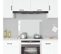 vidaXL Salpicadero de Cocina, Transparente, 80x60 cm, Vidrio Templado, Resistente al Calor y a Rayaduras, Panel de Pared, Protector de Azulejos, Fácil de Limpiar, Decoración Cocina