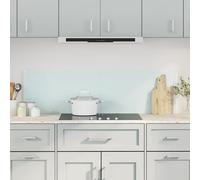 vidaXL Salpicaderos de cocina 2 uds vidrio templado blanco 70x60 cm