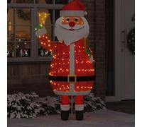 vidaXL Santa Claus Navideño 200 LED Blanco Cálido 100 x 180 cm Tela