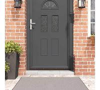 vidaXL Sellos de cepillo de puerta atornillables 2 uds. Marrón 100 cm