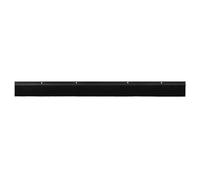 vidaXL Sellos de cepillo de puerta atornillables 2 uds. Negro 100 cm