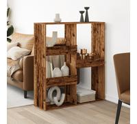 vidaXL Separador de ambientes madera envejecida 100x33x115 cm