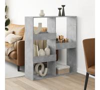 vidaXL Separador de ambientes madera gris hormigón 100x33x115 cm