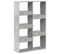 vidaXL Separador de ambientes madera gris hormigón 100x33x155,5 cm