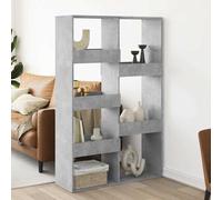 vidaXL Separador de ambientes madera gris hormigón 100x33x155,5 cm