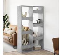 vidaXL Separador de ambientes madera gris hormigón 100x33x175 cm