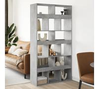 vidaXL Separador de ambientes madera gris hormigón 100x33x187,5 cm