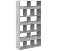 vidaXL Separador de ambientes madera gris hormigón 100x33x187,5 cm