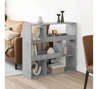 vidaXL Separador de ambientes madera gris hormigón 100x33x94,5 cm