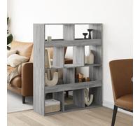 vidaXL Separador de ambientes madera gris Sonoma 100x33x125,5 cm