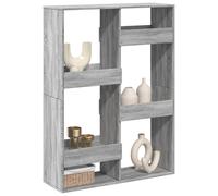 vidaXL Separador de ambientes madera gris Sonoma 100x33x135 cm