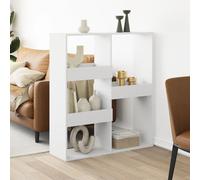 vidaXL Separador de ambientes madera ingeniería blanco 100x33x115 cm