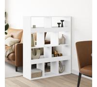 vidaXL Separador de ambientes madera ingeniería blanco 100x33x125,5 cm