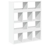 vidaXL Separador de ambientes madera ingeniería blanco 100x33x125,5 cm