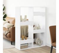 vidaXL Separador de ambientes madera ingeniería blanco 100x33x135 cm