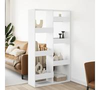 vidaXL Separador de ambientes madera ingeniería blanco 100x33x175 cm