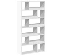 vidaXL Separador de ambientes Madera ingeniería Blanco 100x33x187,5 cm, Separador de ambientes, Separador de Dormitorio, Separador de librería