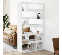 vidaXL Separador de ambientes madera ingeniería blanco 100x33x187,5 cm