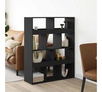 vidaXL Separador de ambientes madera ingeniería negro 100x33x125,5 cm