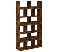 vidaXL Separador de ambientes Madera Roble Ahumado 100x33x187,5 cm