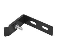 vidaXL Set Conectores Esquina de Pared, 10 Piezas, Acero Galvanizado y Inoxidable, Antracita, Accesorio Valla en Codo con Tornillo y Contraplaca, Fijación Panel Doble Barra para Puerta y Valla