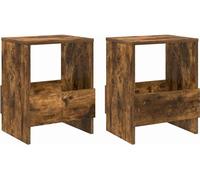 vidaXL, set de 2 ahumadores de madera de haya, 35 x 30 x 45 cm