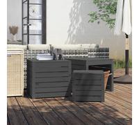 vidaXL Set de cajas de jardín 3 piezas madera maciza de pino gris