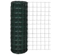 vidaXL Set de euro valla acero verde 10x1,5 m