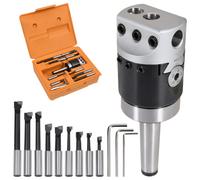 vidaXL Set de herramientas perforación 15 pzas cabezal 50mm F1-12 MT2-M10