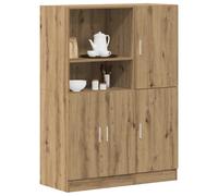 vidaXL Set de muebles cocina 2 pzas madera ingeniería roble artesanal