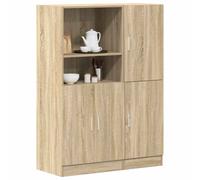 vidaXL Set de muebles de cocina 2 pzas madera ingeniería roble sonoma