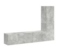 vidaXL Set de muebles de salón TV 3 piezas madera de ingeniería en color Blanco/Roble Sonoma/Negro y más | almacenamiento funcional diseño moderno para baño dormitorio sala
