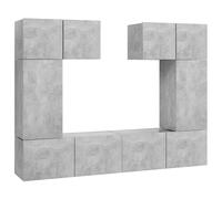 vidaXL Set de muebles de salón TV 6 piezas madera de ingeniería 30.5x30x60 cm, Mueble de Salon, Mueble TV, Mueble TV salon, Mesa de TV, Mueble tele