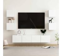 vidaXL Muebles de salón 6 piezas madera ingeniería 80x30x30 cm, Mueble de Salon, Mueble TV, Mueble TV salon, Mesa de TV, Mueble tele