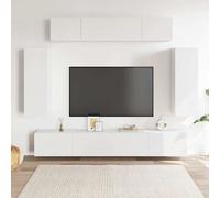 Set de muebles de salón 6 piezas madera ingeniería 30.5x30x90 cm, Mueble de Salon, Mueble TV, Mueble TV salon, Mesa de TV, Mueble tele