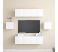 vidaXL Set muebles de salón TV 6 piezas madera ingeniería 60x30x30 cm, Mueble de Salon, Mueble TV, Mueble TV salon, Mesa de TV, Mueble tele