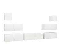 vidaXL Set de muebles de salón TV 7 piezas madera de ingeniería 100x30x30 cm, Mueble de Salon, Mueble TV, Mueble TV salon, Mesa de TV, Mueble tele