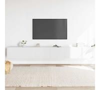 vidaXL Set de muebles de TV 3 piezas madera contrachapada blanco