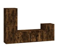 Vidaxl Set de Muebles de TV 4 Piezas Madera Contrachapada