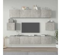 Vidaxl Set de Muebles para TV 6 Piezas Madera Contrachapada 80 X 30 X 30 Cm