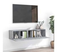 vidaXL Set de muebles para TV 2 pzas madera contrachapada gris Sonoma