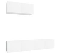 vidaXL Set de muebles para TV 3 piezas madera contrachapada 80x30x30 cm, Mueble de Salon, Mueble TV, Mueble TV salon, Mesa de TV, Mueble tele