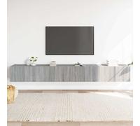 vidaXL Set de muebles para TV 3 pzas madera contrachapada gris Sonoma