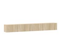 vidaXL Set de muebles para TV 3 pzas madera contrachapada roble sonoma