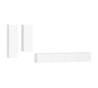 vidaXL Set de muebles para TV 4 piezas madera contrachapada 100x30x30 cm, Mueble de Salon, Mueble TV, Mueble TV salon, Mesa de TV, Mueble tele