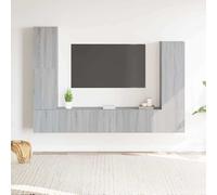 vidaXL Set de muebles para TV 4 piezas madera contrachapada 100x30x30 cm, Mueble de Salon, Mueble TV, Mueble TV salon, Mesa de TV, Mueble tele
