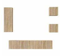 Vidaxl Set de Muebles para TV 5 Piezas Madera Contrachapada 80 X 30 X 30 Cm