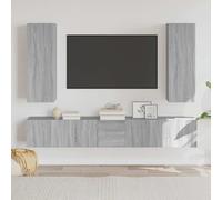 vidaXL Set de muebles para TV 5 pzas madera contrachapada gris Sonoma
