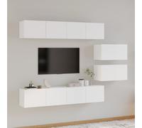 Vidaxl Set de Muebles para TV 6 Piezas Madera Contrachapada 80 X 30 X 30 Cm